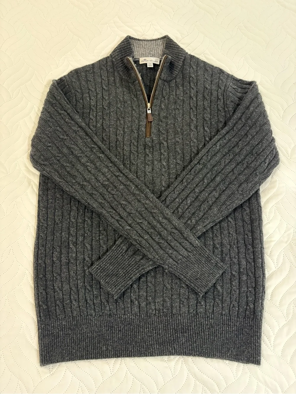 Peter Millar Crown Fleece Baby Wool Yak Cashmere Quarter Zip